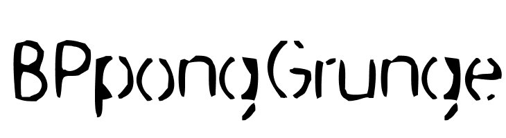 BPpongGrunge  Descarca Fonturi Gratis