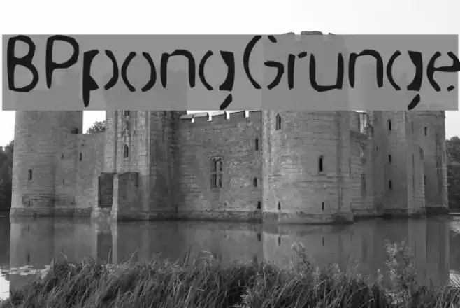 BPpongGrunge Font examples
