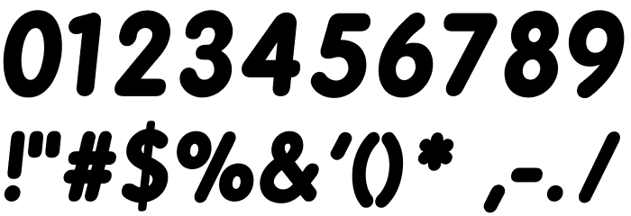 BPreplay-BoldItalic Font OTHER CHARS