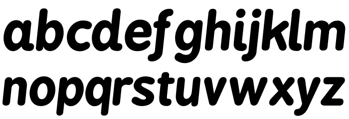 BPreplay-BoldItalic Font LOWERCASE