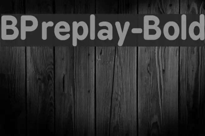 BPreplay-Bold フォント examples