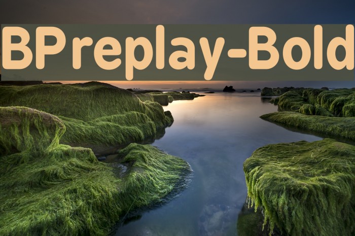 BPreplay-Bold Font examples
