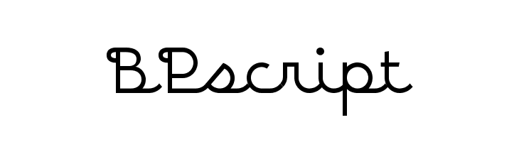 BPscript  免费字体下载