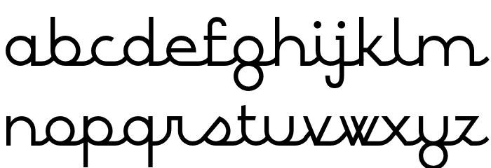 BPscript フォント 小文字