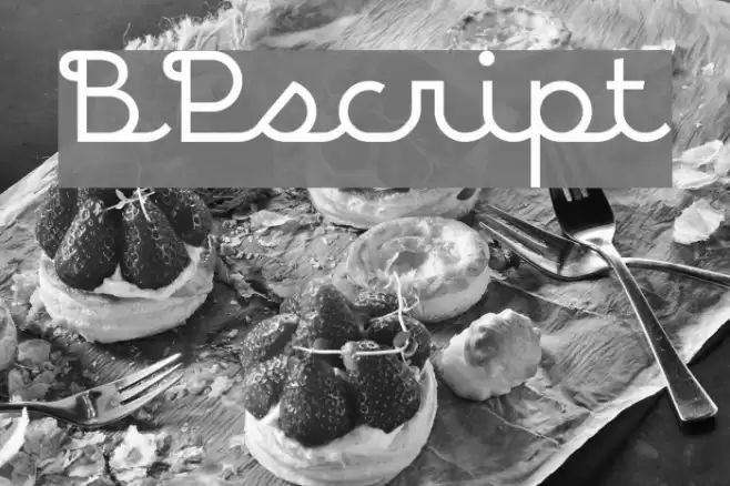 BPscript Font examples