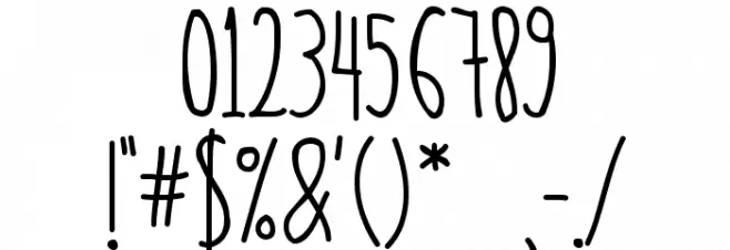 BPtall Font OTHER CHARS