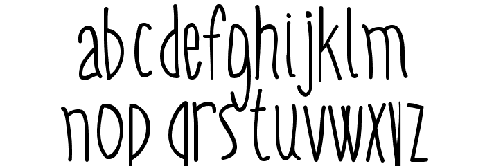 BPtall Font LOWERCASE