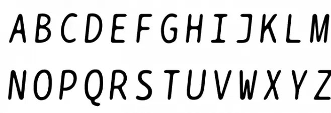 BPtypewrite-Italic Fonte MAIÚSCULAS