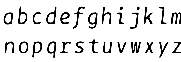 BPtypewrite-Italic Polices MINUSCULES