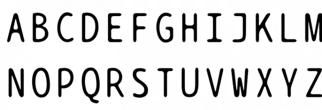 BPtypewrite Polices MAJUSCULES