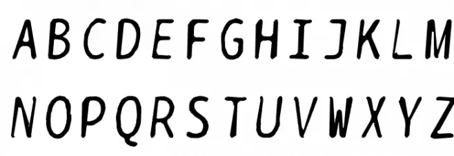BPtypewriteDamaged-Italic خط أحرف كبيرة