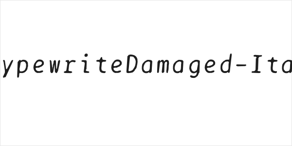 BPtypewriteDamaged-Italic Logo