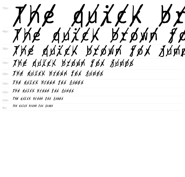 BPtypewriteDamagedSlashed Waterfall