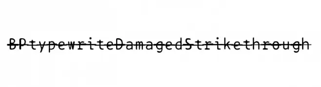 BPtypewriteDamagedStrikethrough  Скачать бесплатные шрифты