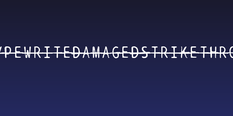 BPtypewriteDamagedStrikethrough Social Header