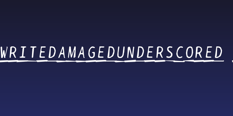 BPtypewriteDamagedUnderscored Italic Social Header