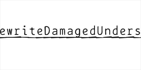 BPtypewriteDamagedUnderscored Logo