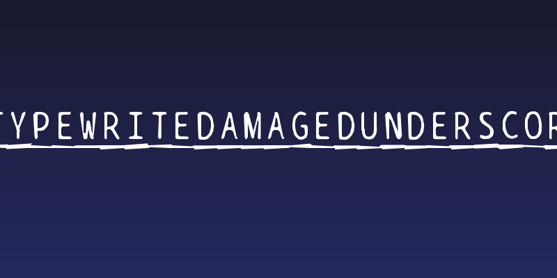 BPtypewriteDamagedUnderscored Social Header