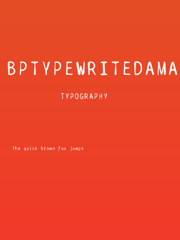 BPtypewriteDamaged Poster