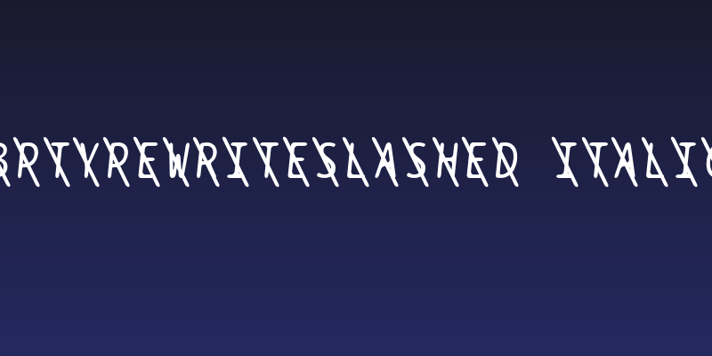 BPtypewriteSlashed Italic Social Header