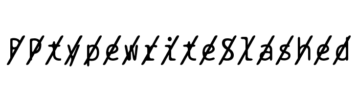 BPtypewriteSlashed Font