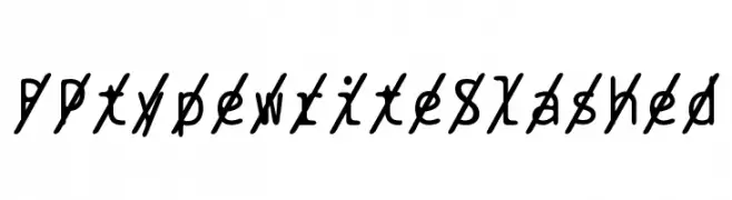 BPtypewriteSlashed  font caratteri gratis