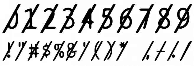 BPtypewriteSlashed Schriftart Anderer Schreiben