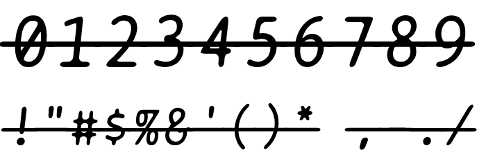 BPtypewriteStrikethrough Italic Font OTHER CHARS