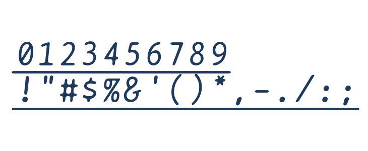 BPtypewriteUnderscored Italic Other Characters