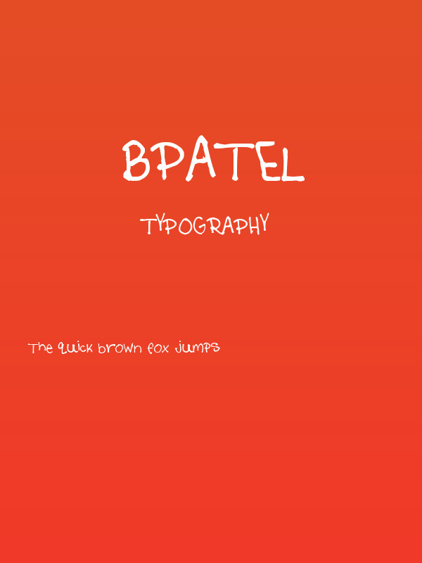 bpatel Poster
