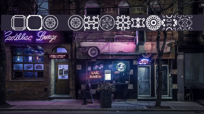 BR Nouveau Ramblings 2 Font examples