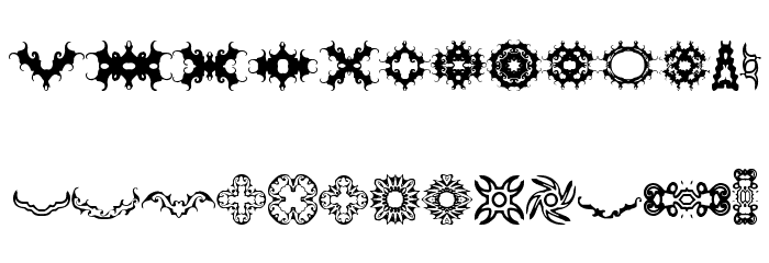 BR Thorns Font LOWERCASE