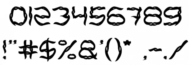 BRACELET Font OTHER CHARS