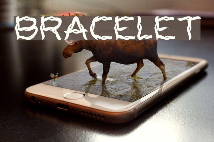 BRACELET Font examples