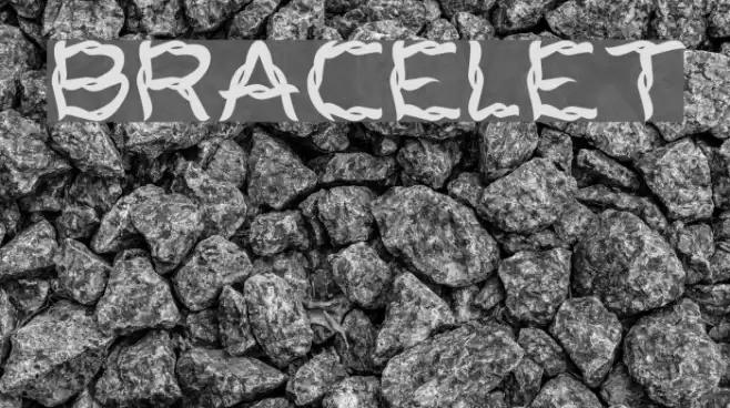 BRACELET Font examples
