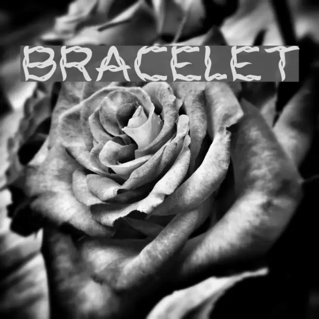 BRACELET Font examples