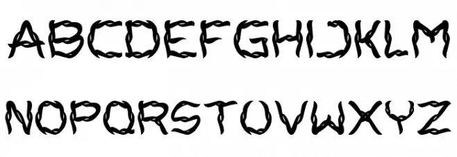 BRACELLET Font UPPERCASE
