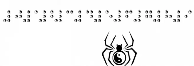 BRAILLE TAIJITU Font OTHER CHARS