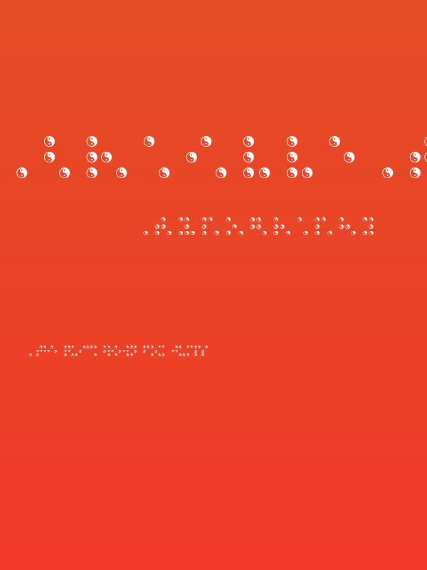 BRAILLE TAIJITU Poster