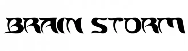 BRAIN STORM  baixar fontes gratis