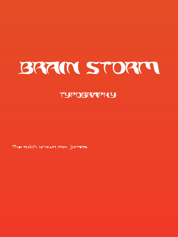 BRAIN STORM Poster