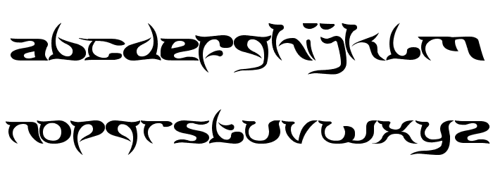 BRAIN STORM Font LOWERCASE