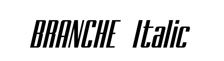BRANCHE Italic  Free Fonts Download