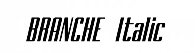 BRANCHE Italic  Скачать бесплатные шрифты