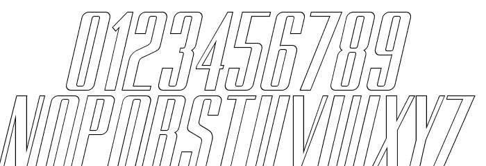 BRANCHE Outline Italic Font OTHER CHARS
