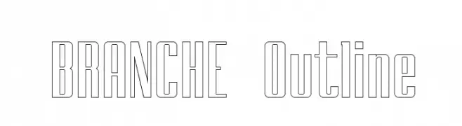 BRANCHE Outline  Скачать бесплатные шрифты