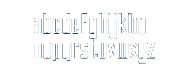 BRANCHE Outline Lowercase