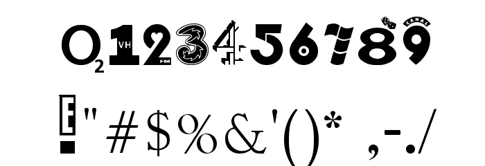 BRANDED Font OTHER CHARS