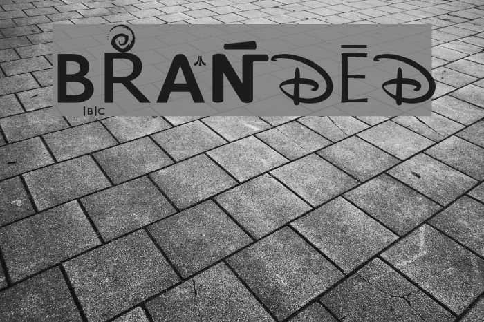 BRANDED Font examples