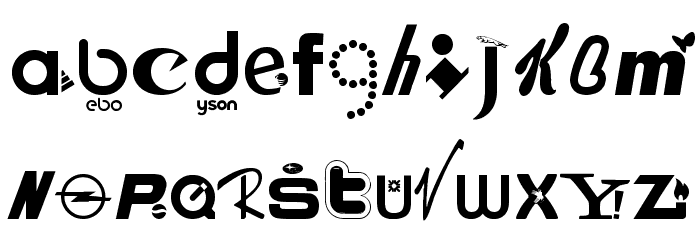 BRANDED Font LOWERCASE